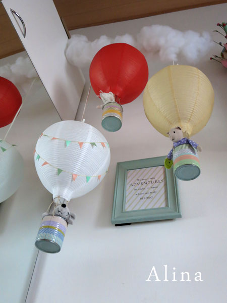 hot air balloon lamp for nursery