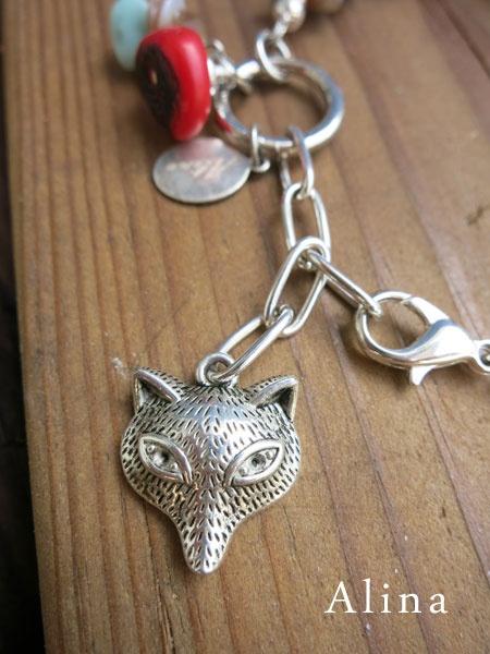 Fox charm bracelet