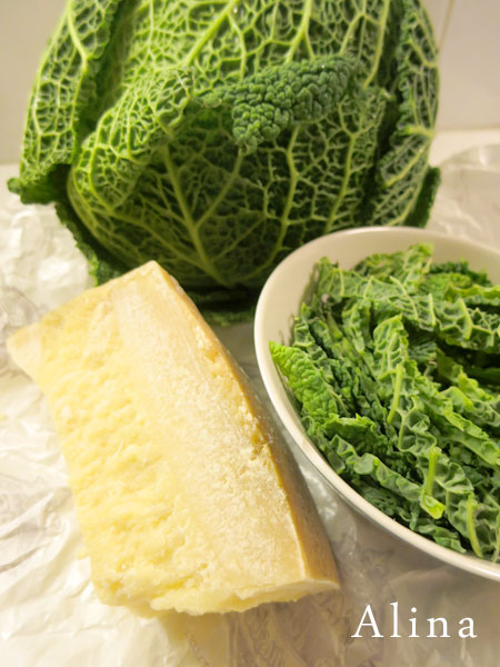 paremesan and cabbage