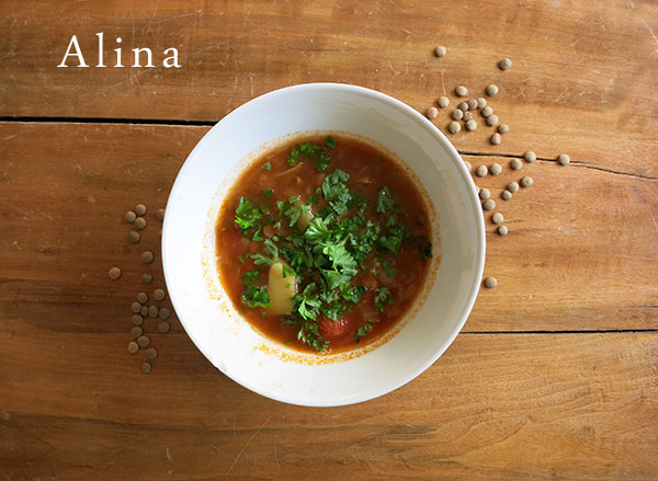 green lentil soup