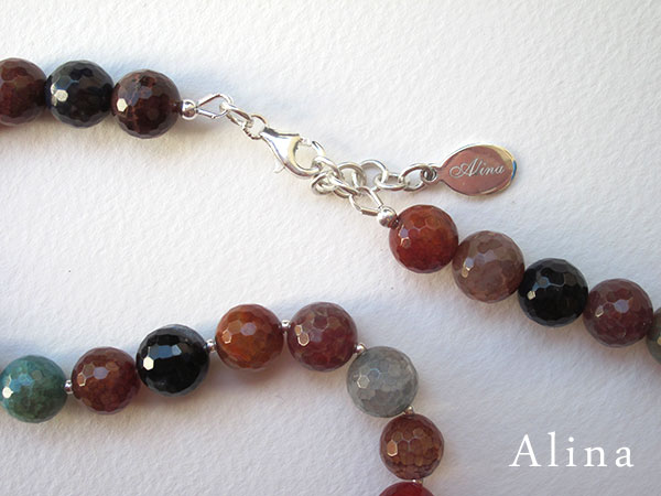 Agate stone necklace